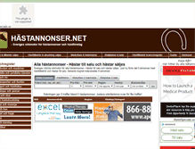 Tablet Screenshot of hastannonser.net